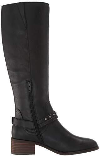 Lucky Brand Women's KARESI Equestrian Boot Black 5 M US