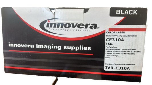 Innovera Re-manufactured Black Toner, Replacement for 126A (CE310A),1,200 Page-Y