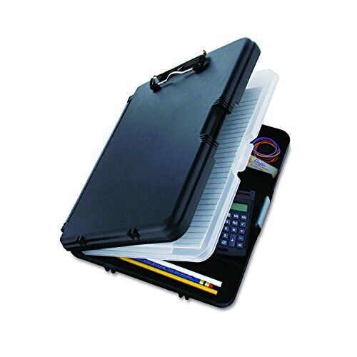 Saunders WorkMate II 00552 Plastic Storage Clipboard - Black Letter Size Plas...