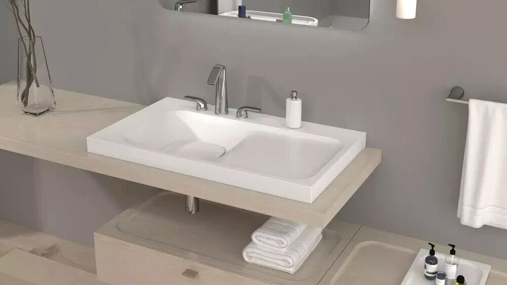 DXV Modulus™ 36 x 21 in. Rectangular Bathroom Sink in Canvas White