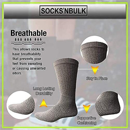 SOCKS'NBULK 60 Pairs Wholesale Bulk Sport Cotton Unisex Crew Ankle Tube Socks...