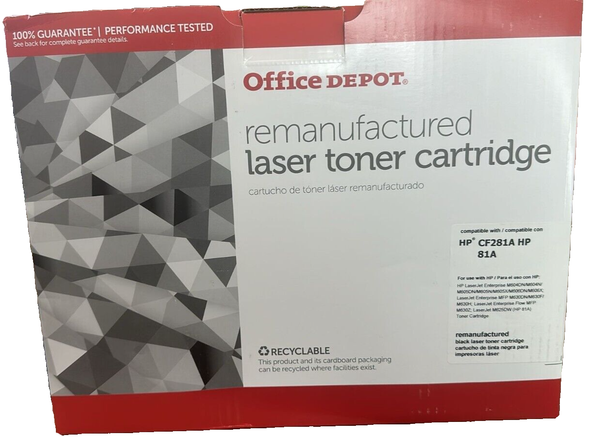 Office Depot - Reman Toner - HP cf281a HP 81A