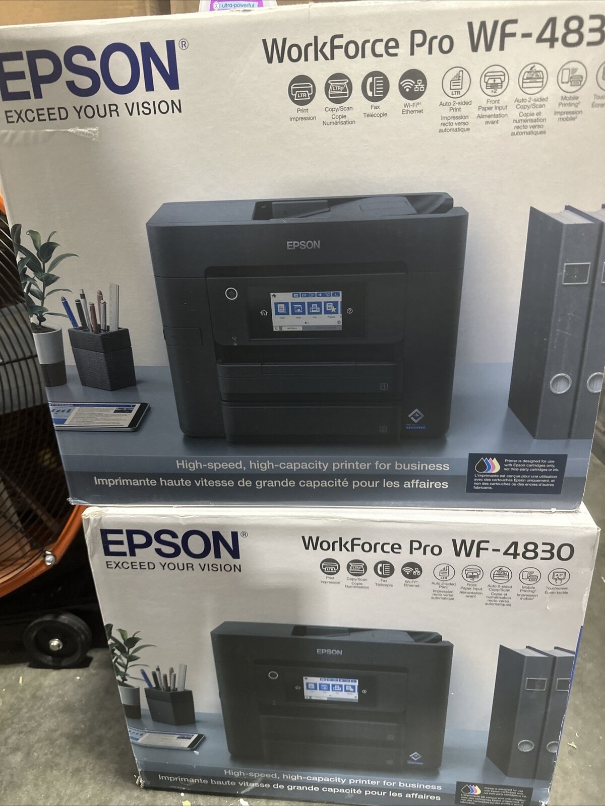 Epson Workforce Pro WF-4830 Wireless All-in-One Printer with Auto 2-Sided Pri...