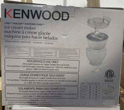 Kenwood 1 Litre Ice Cream Attachment AT956A - for Kenwood Chef , the bowls only 