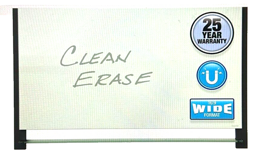 Quartet Glass Whiteboard, Magnetic Dry Erase White Board, 39" x 22", Wide Format