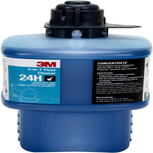 3M™ 24H 3 In-1 Floor Cleaner Concentrate, 67.6 Oz Bottle