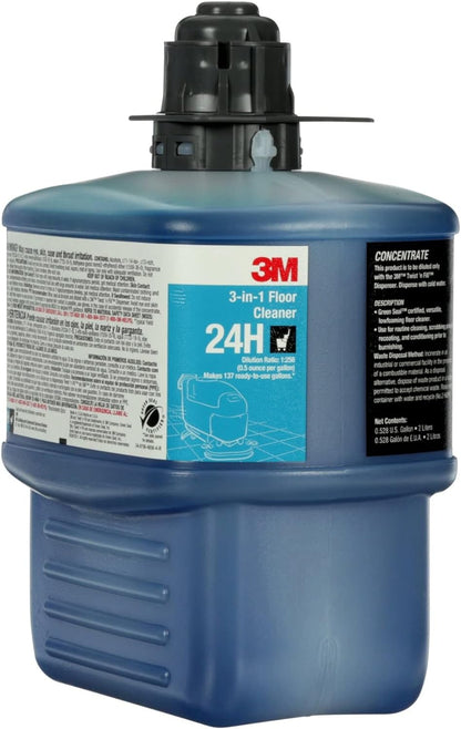 3M™ 24H 3 In-1 Floor Cleaner Concentrate, 67.6 Oz Bottle